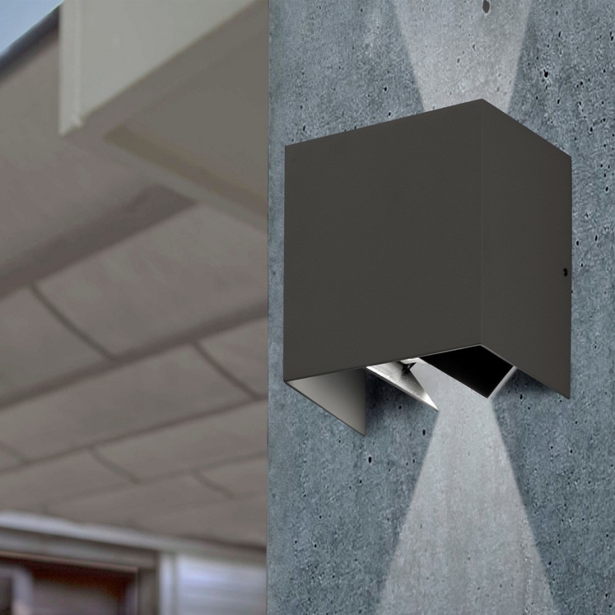 FARO 70637 - LED Utomhus Väggbelysning OLAN 2xLED/3W/230V IP54