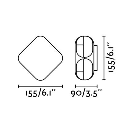 FARO 71212 - LED Utomhus Väggbelysning BU-OH LED/12W/230V IP65