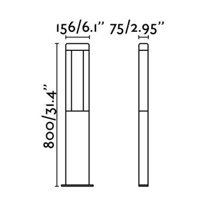 FARO 71217 - LED Utomhuslampa NANDA LED/12,5W/230V IP54