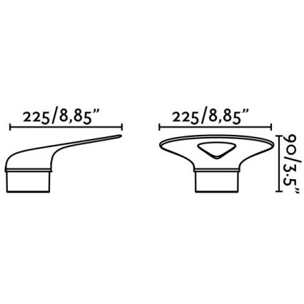 FARO 71223 - LED Utomhus Väggbelysning LOTUS LED/18W/230V IP65