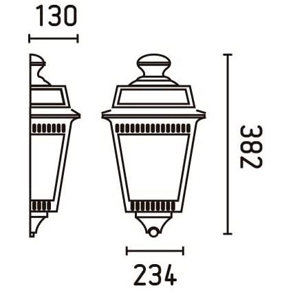 FARO 71424 - Utomhus Väggbelysning tARGOT 1xE27/100W/230V IP44