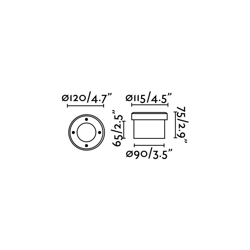 FARO 71495 - LED Utomhusbelysning för infart LIO 1xGX53/6W/230V IK08 IP67