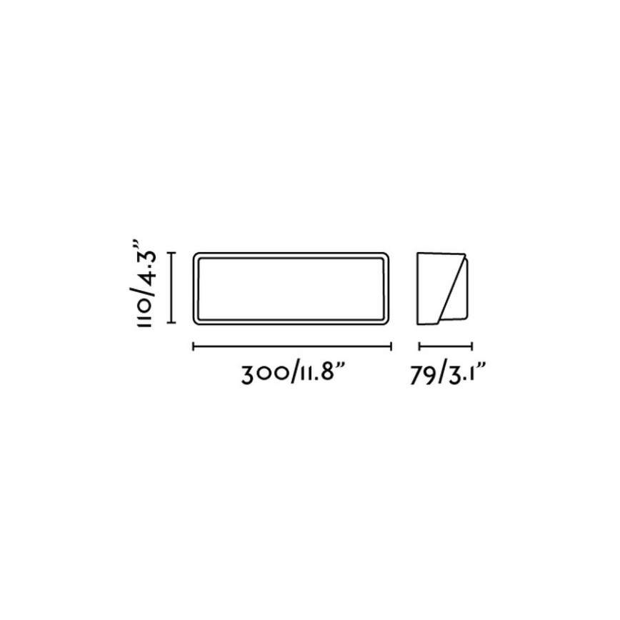 FARO 71537 - LED utomhusvägglampa HALF LED/20W/230V IP65