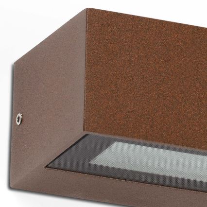FARO 71905 - LED-utomhusväggarmatur DORO 2xLED/10W/230V IP65 brun