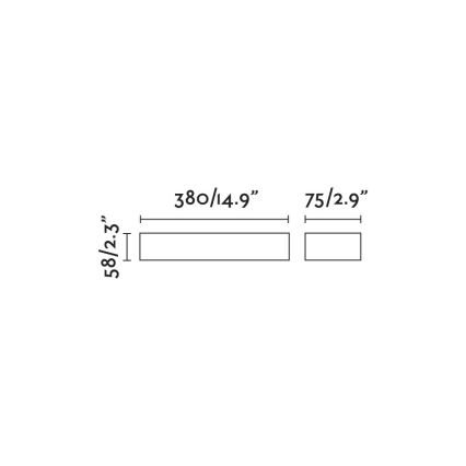 FARO 71905 - LED-utomhusväggarmatur DORO 2xLED/10W/230V IP65 brun