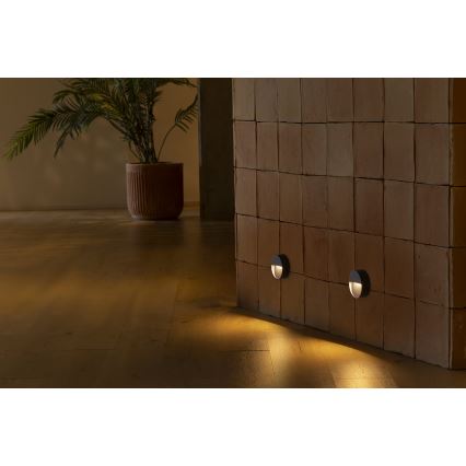 FARO 71960 - LED-trapparmatur DUNE LED/3W/230V 2200/2700/3200/4000K IP65 antracit, rund