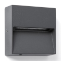 FARO 71963 - LED-trapparmatur DUNE LED/3W/230V 2200/2700/3200/4000K IP65 antracitgrå kvadrat