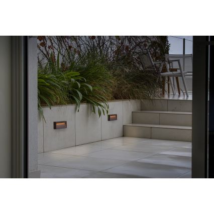 FARO 71968 - LED trapparmatur DUNE LED/6W/230V 2200/2700/3200/4000K IP65 brun, rektangulär