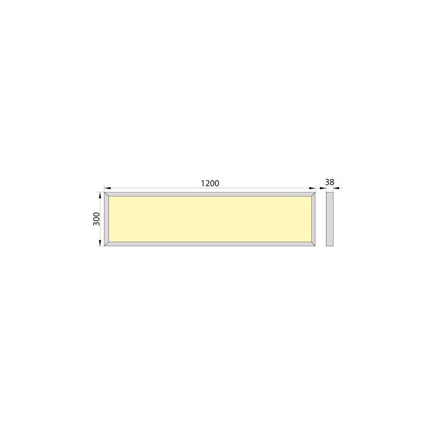 Fast LED-panel OREGA LED/40W/230V 4000K