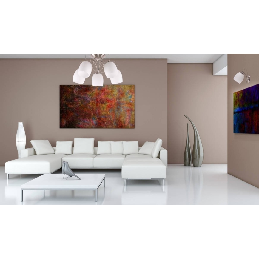 Fastsatt Ljuskrona  AMBA 5xE27/40W/230V