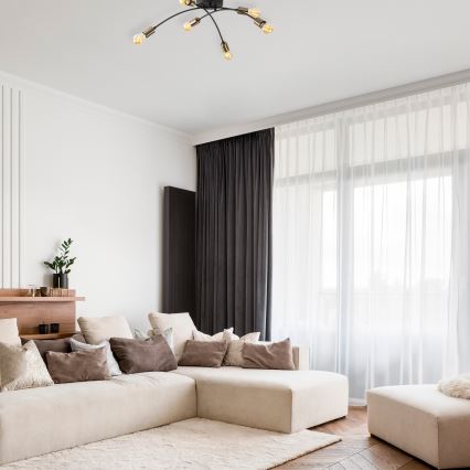 Fastsatt Ljuskrona  BANANA 6xE27/40W/230V