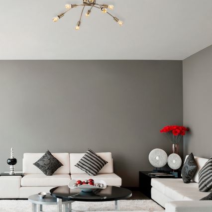 Fastsatt Ljuskrona  BANANA 8xE27/40W/230V