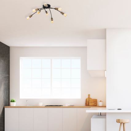 Fastsatt Ljuskrona  BANANA 8xE27/40W/230V