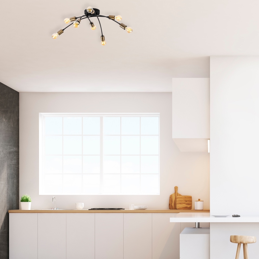 Fastsatt Ljuskrona  BANANA 8xE27/40W/230V