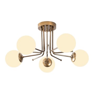 Fäst ljuskrona DAISY 5xE27/40W/230V