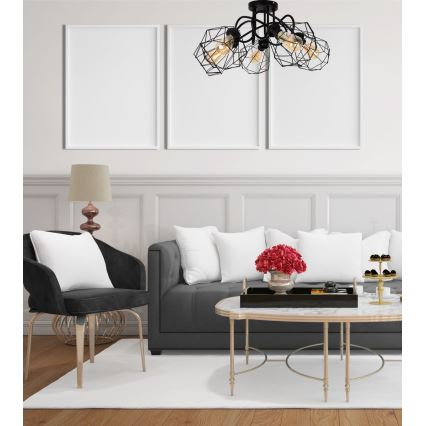 Fäst ljuskrona DIAMENT 5xE27/60W/230V