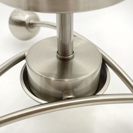 Fäst ljuskrona DONNA 3xE27/60W/230V nickel