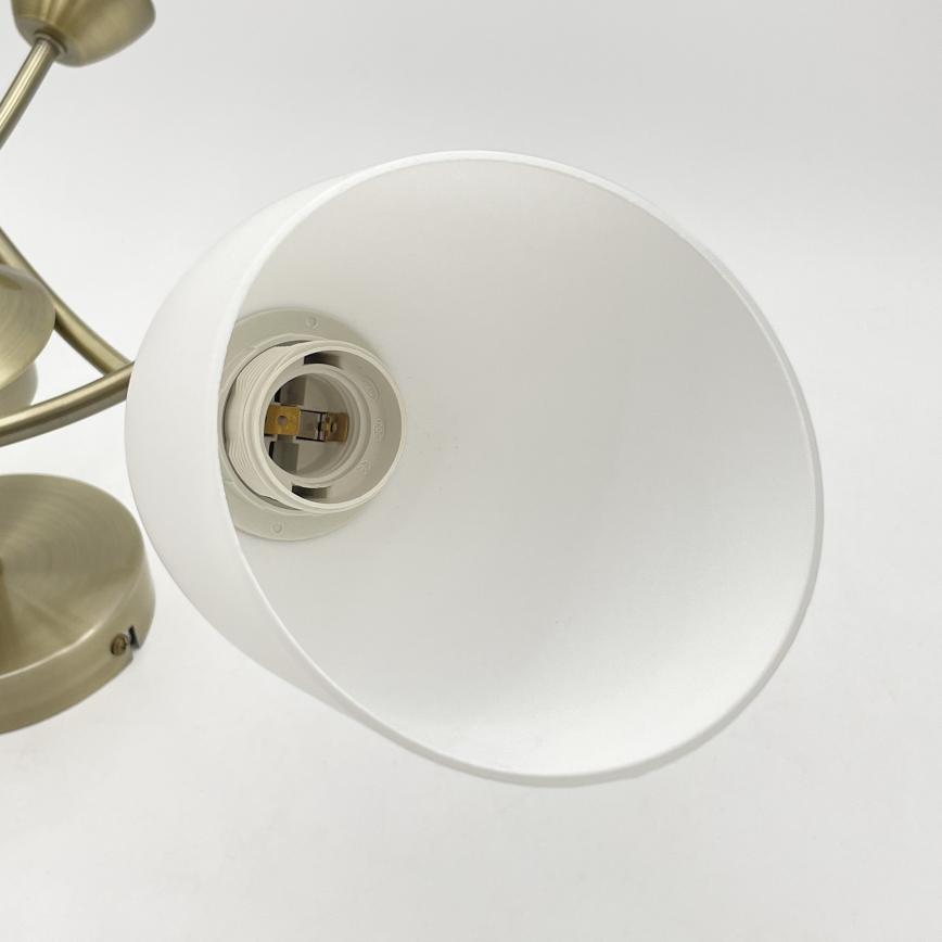 Fäst ljuskrona DONNA 3xE27/60W/230V patina