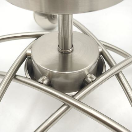 Fäst ljuskrona DONNA 5xE27/60W/230V nickel