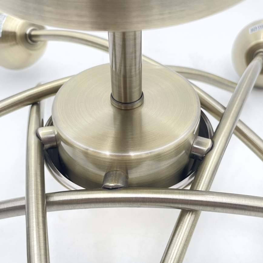 Fäst ljuskrona DONNA 5xE27/60W/230V patina