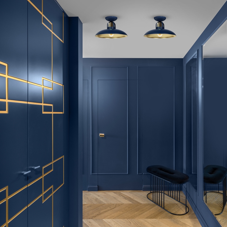 Fastsatt Ljuskrona  FELIX 1xE27/60W/230V blå 