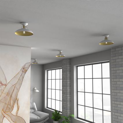 Fastsatt Ljuskrona  FELIX 1xE27/60W/230V vit 