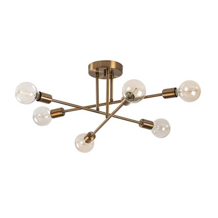 Fastsatt Ljuskrona  FLOWER 6xE27/40W/230V