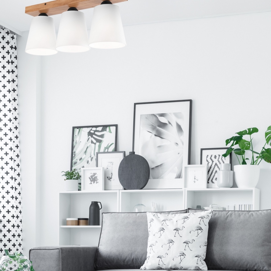 Fäst ljuskrona LULA 3xE27/60W/230V ek