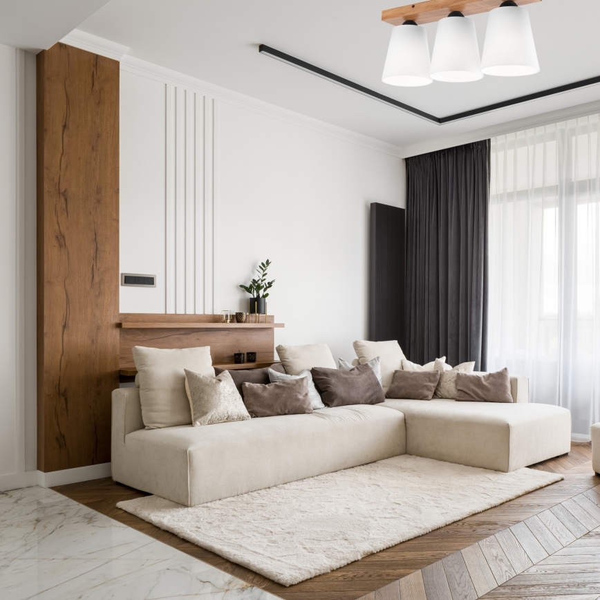 Fäst ljuskrona LULA 3xE27/60W/230V ek