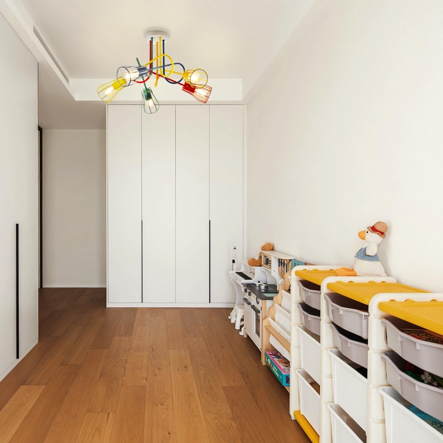 Fäst ljuskrona OXFORD 5xE27/15W/230V