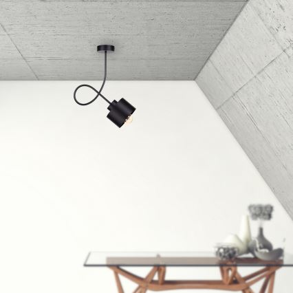 Fäst ljuskrona SIMPLY BLACK 1xE27/60W/230V