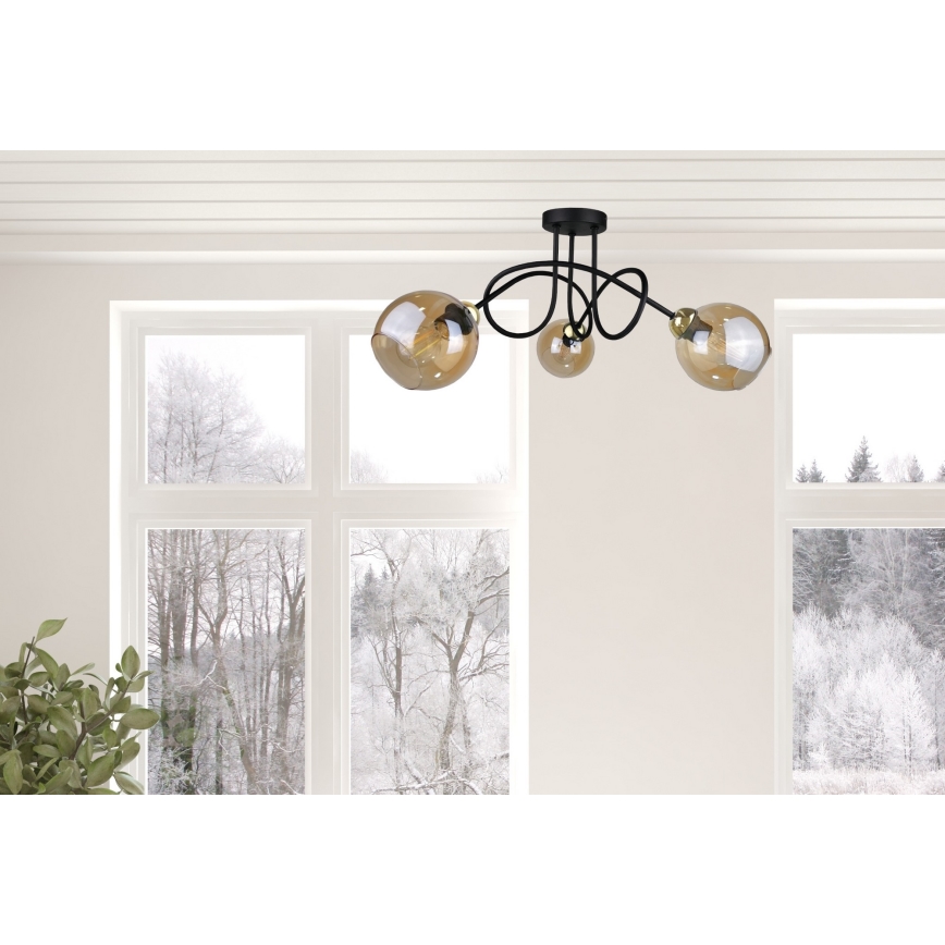 Fäst ljuskrona VENUS GOLD 3xE27/60W/230V