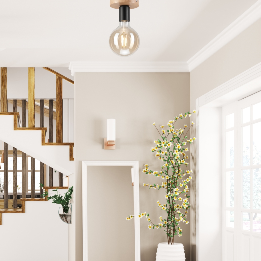 Fastsatt Ljuskrona  VITO OAK 1xE27/60W/230V ek