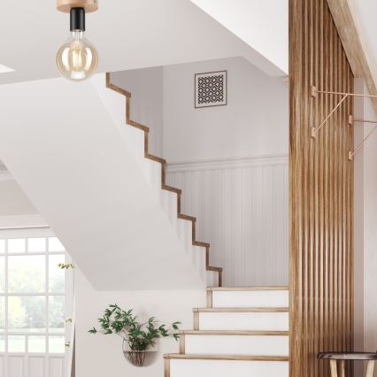 Fastsatt Ljuskrona  VITO OAK 1xE27/60W/230V ek