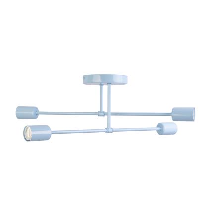 Fastmonterad taklampa CAMBRIDGE 4xE27/15W/230V blå
