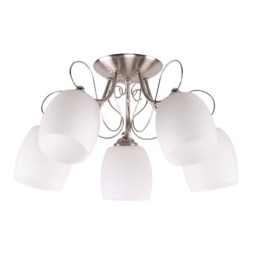 Fastsatt Ljuskrona  AMBA 5xE27/40W/230V