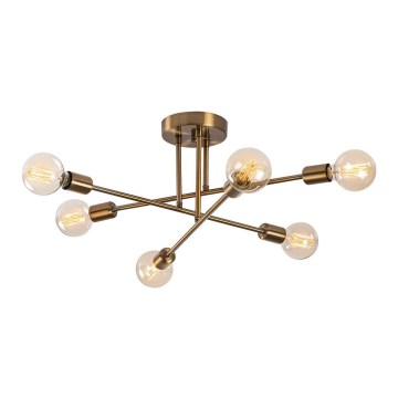 Fastsatt Ljuskrona  FLOWER 6xE27/40W/230V