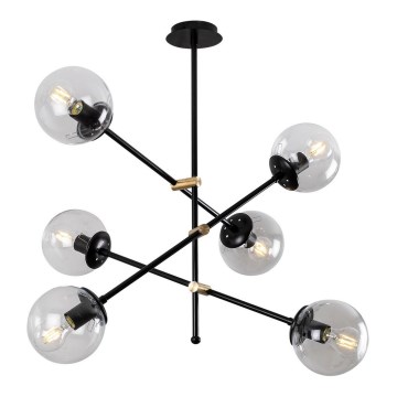 Fastsatt Ljuskrona  MARTI 6xE27/100W/230V