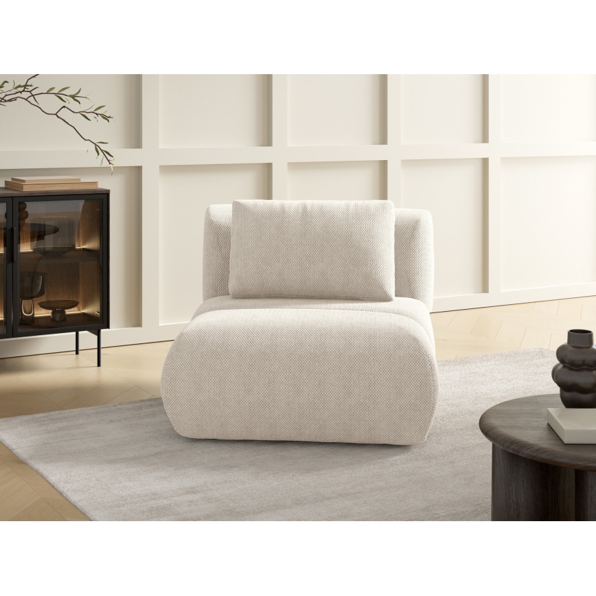 Fåtölj FANO krämvit