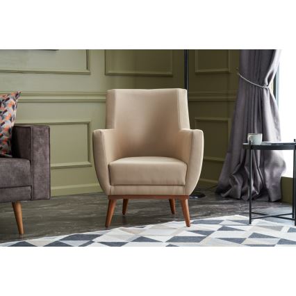 Fåtölj SIRO krämfärgad