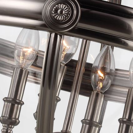 Feiss - Ljuskrona på kedja ADAMS 4xE14/60W/230V brons