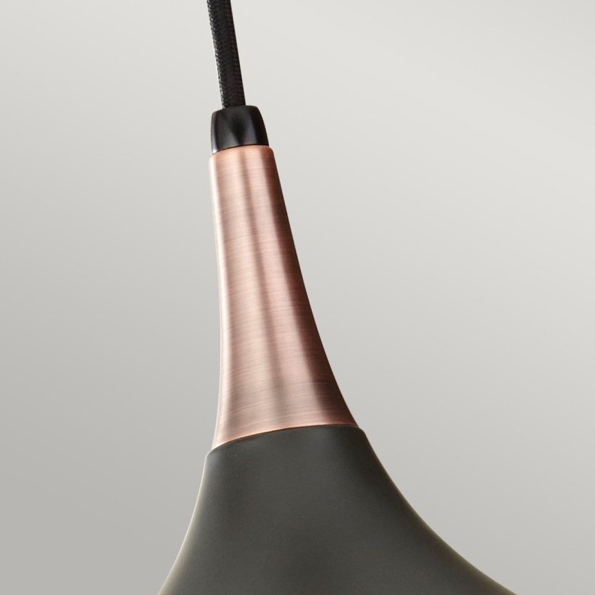 Feiss - Takpendel BESO på sladd 1xE27/60W/230V Ø 25,4 cm svart/koppar