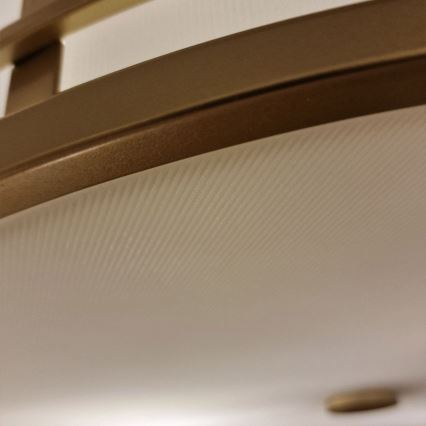 Feiss - Taklampa på stång FUSION 3xE27/40W/230V, guldfinish