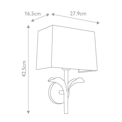 Feiss - Vägglampa GEORGIA 1xE27/60W/230V