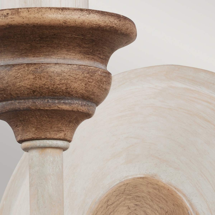 Feiss - Vägglampa HARTSVILLE 1xE14/40W/230V beige/brun