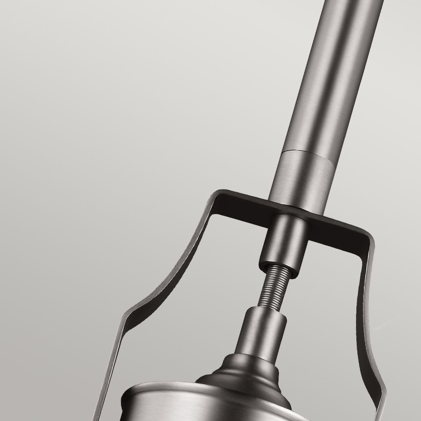 Feiss - Pendelkrona HOBSON 1xE27/60W/230V silver