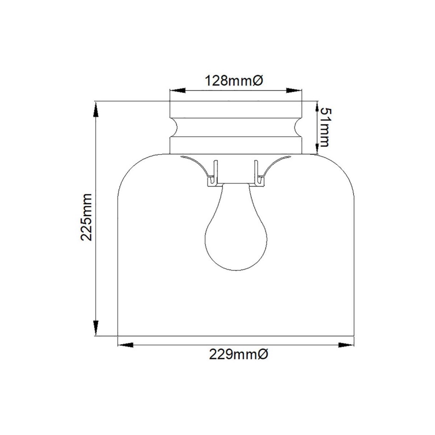 Feiss - Taklampa HOUNSLOW 1xE27/60W/230V blank krom