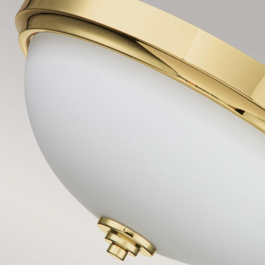 Feiss - Badrumstaklampa MALIBU 2xE27/60W/230V IP44 guldig