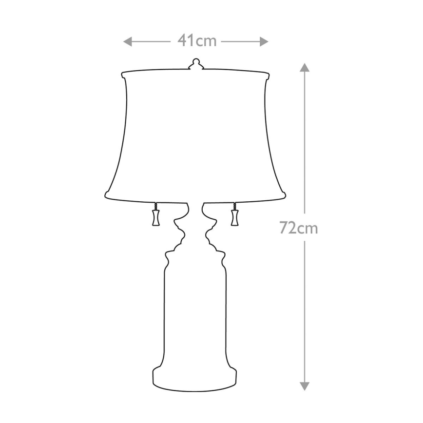 Feiss - Bordslampa STATEROOM 2xE27/60W/230V mässing