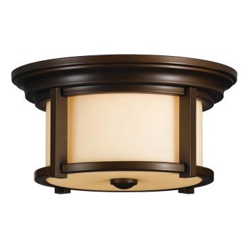 Feiss - Taklampa för utomhusbruk MERRIL 2xE27/60W/230V IP44